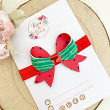 Load image into Gallery viewer, Watermelon Hair Bow Headband or Clip
