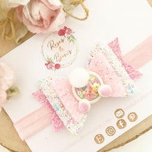 Load image into Gallery viewer, Easter Bunny Tail Hair Bow Headband or Clip
