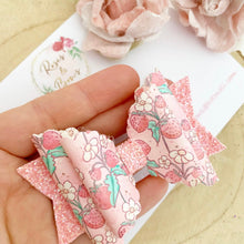 Load image into Gallery viewer, Strawberry Hair Bow Headband or Clip
