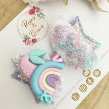 Load image into Gallery viewer, Mermaid Tail Hair Bow Clip or Headband
