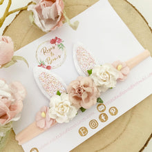 Load image into Gallery viewer, Blush Bunny Ears Easter headband - Girls Hairband - Photo Prop

