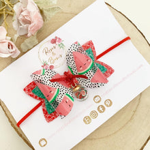 Load image into Gallery viewer, Watermelon Hair Bow Headband or Clip
