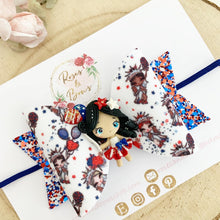 Load image into Gallery viewer, July 4th USA Independence Day Bow Headband or Clip
