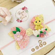 Load image into Gallery viewer, Easter Chick Hair Bow Headband or Clip
