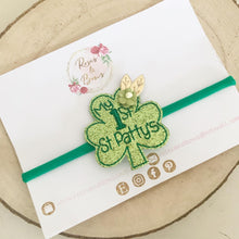 Load image into Gallery viewer, 1st St Patty’s headband - St Patrick’s Day Headband
