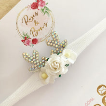 Load image into Gallery viewer, Dainty White Reindeer Headband
