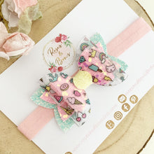 Load image into Gallery viewer, Summer Vibes Hair Bow Headband or Clip
