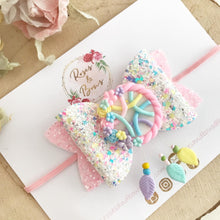 Load image into Gallery viewer, Dream Catcher Glitter Hair Bow Headband or Clip
