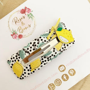 Lemon large snap clip