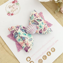 Load image into Gallery viewer, Sea Shell Hair Bow Headband or Clip
